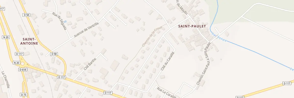 Plan du 13 Cité du Caraillé à Saint-Paul-de-Jarrat