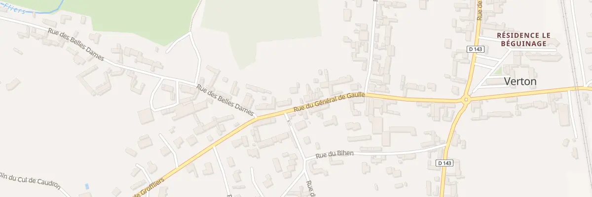 Plan du 28 Rue du Gal de Gaulle à Verton