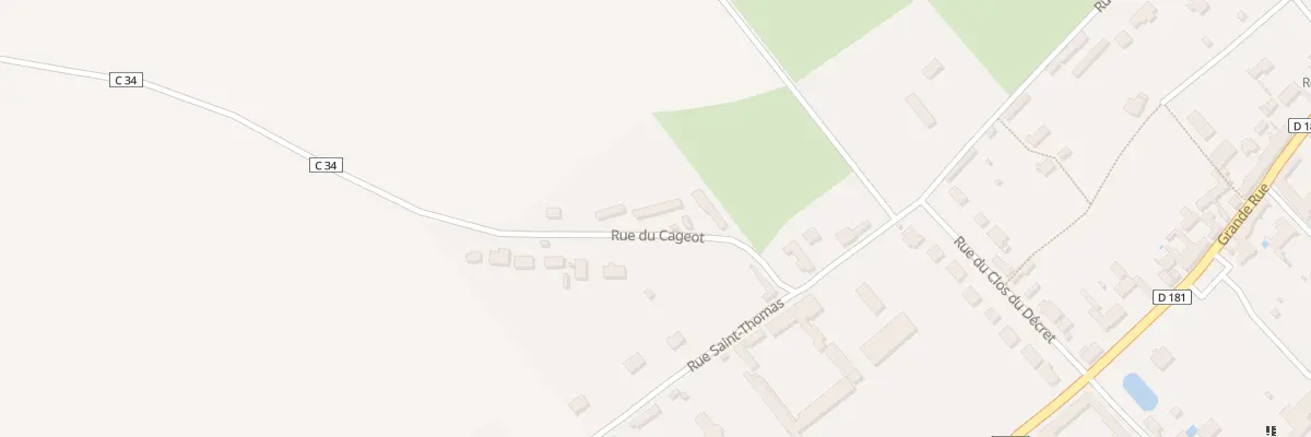 Plan du 6 Rue du Cageot à Vesly