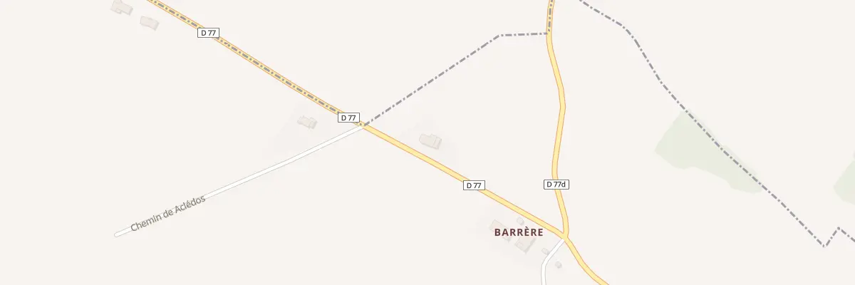Plan du 74 Cascaret à Gauré