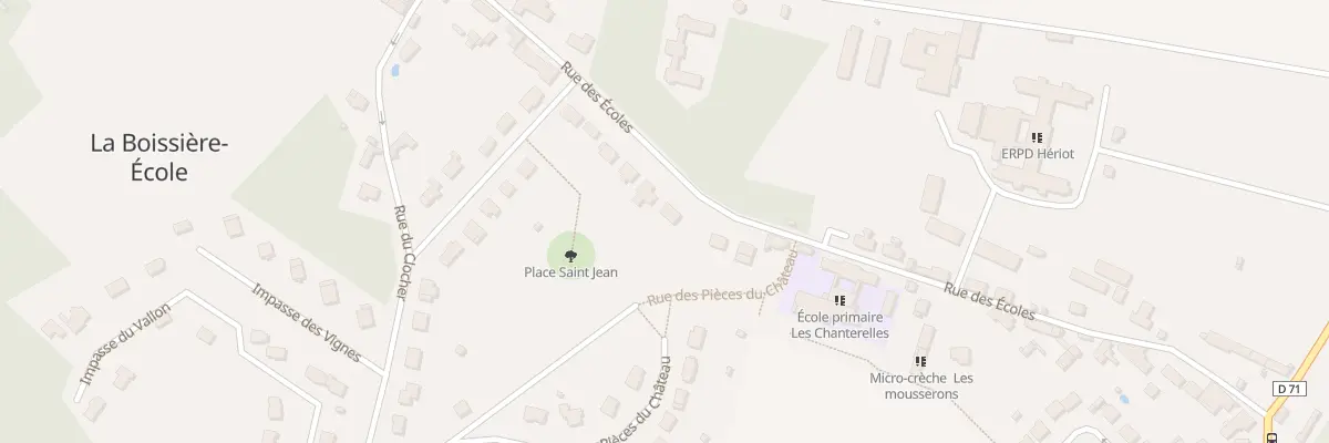 Plan du 29 Rue des Ecoles à La Boissière-École