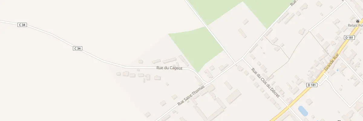 Plan du 2 Rue du Cageot à Vesly