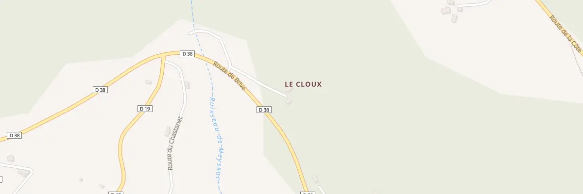Plan du 5167 Le Cloux à Collonges-la-Rouge