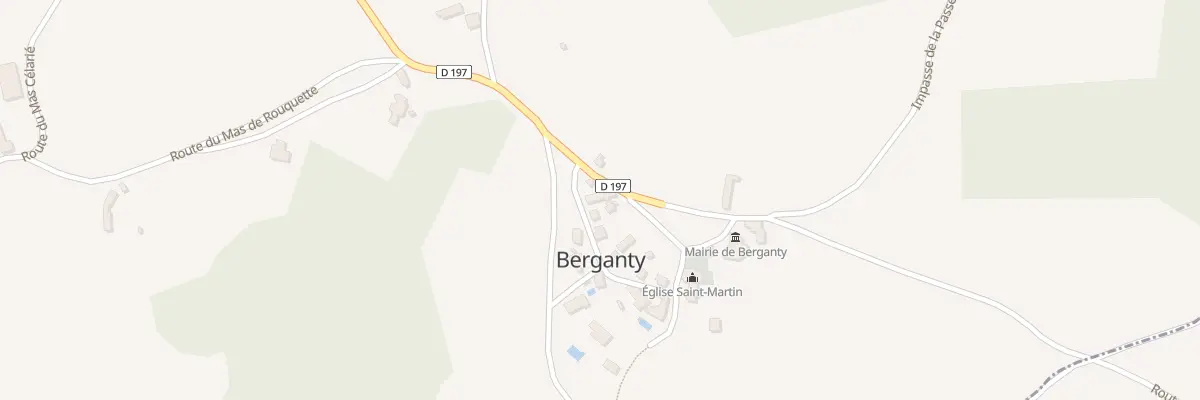 Plan du 90 Rte de la Passerie à Berganty