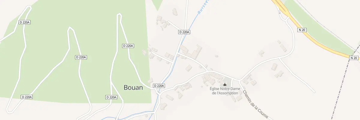 Plan du 21 Le Village à Bouan