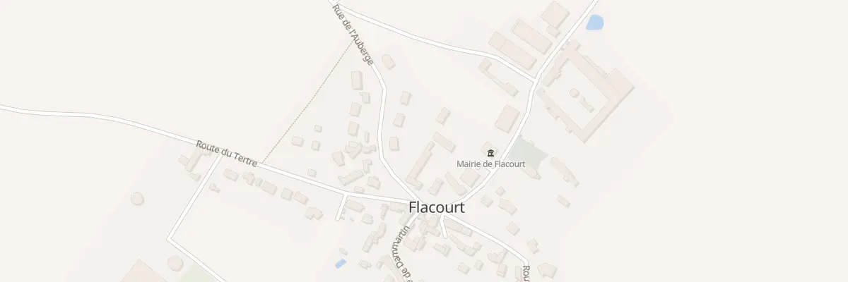 Plan du 1B Pl de la Mairie à Flacourt