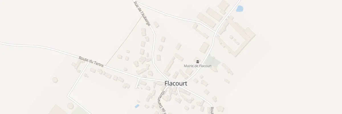 Plan du 1 Pl de la Mairie à Flacourt