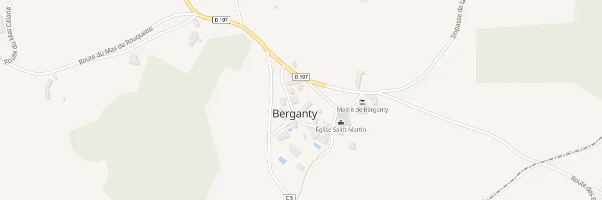 Plan du 120 Rte de la Passerie à Berganty