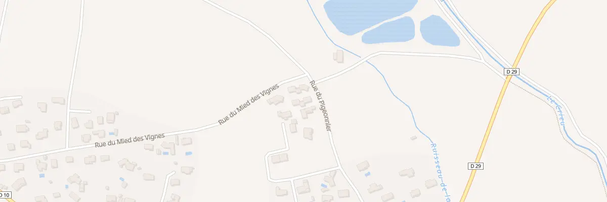 Plan du 29A Rue du Pigeonnier à Verniolle