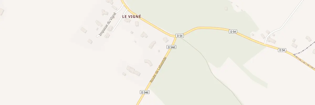 Plan du 56 Rte de Labastide à Préserville