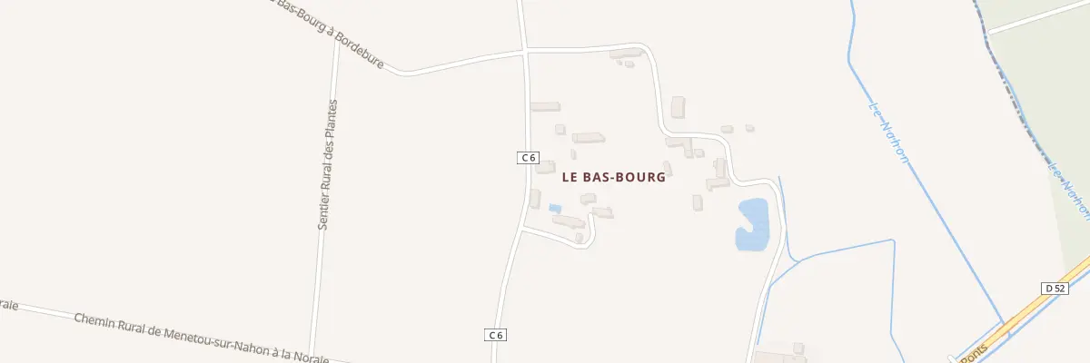 Plan du 5060 Le Bas Bourg à Menetou-sur-Nahon