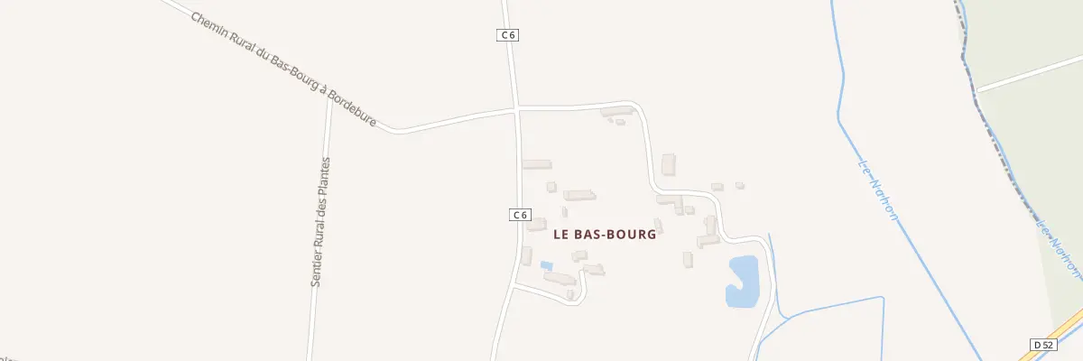 Plan du 5062 Le Bas Bourg à Menetou-sur-Nahon