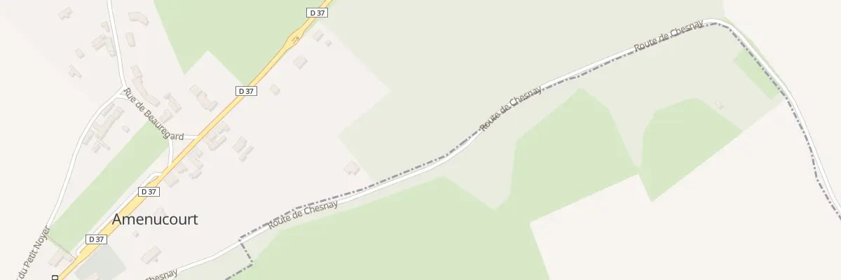 Plan du 7 Rte du Chesnay à Amenucourt