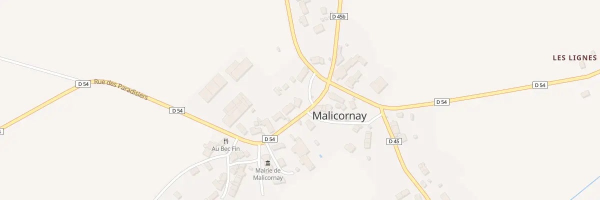 Plan du 5023 Le Bourg à Malicornay