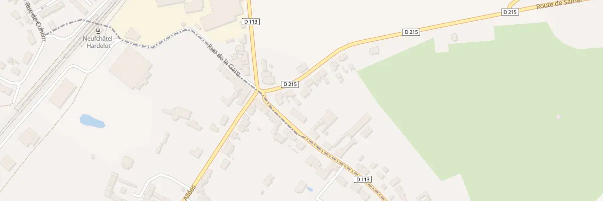 Plan du 1 Rte de Samer à Nesles