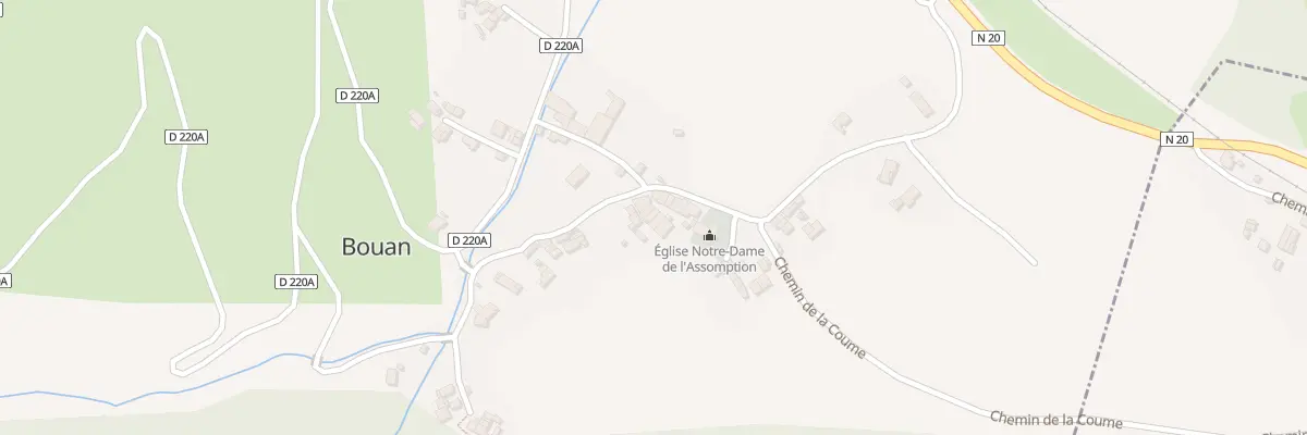 Plan du 16 Le Village à Bouan