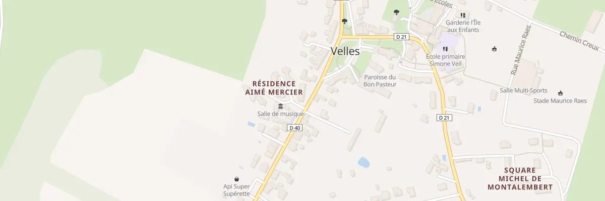 Plan du 30 Rte de Mosnay à Velles