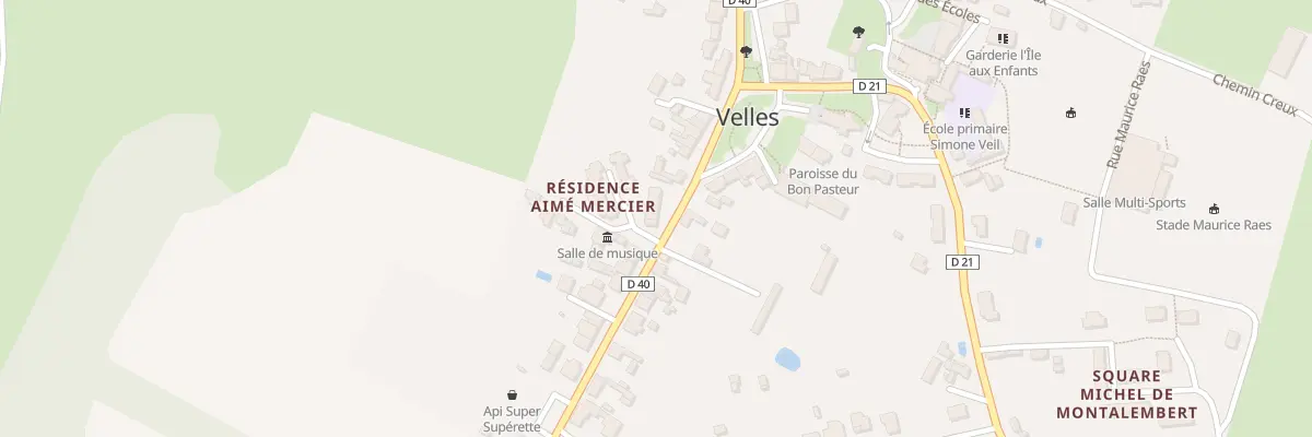Plan du 28 Rte de Mosnay à Velles