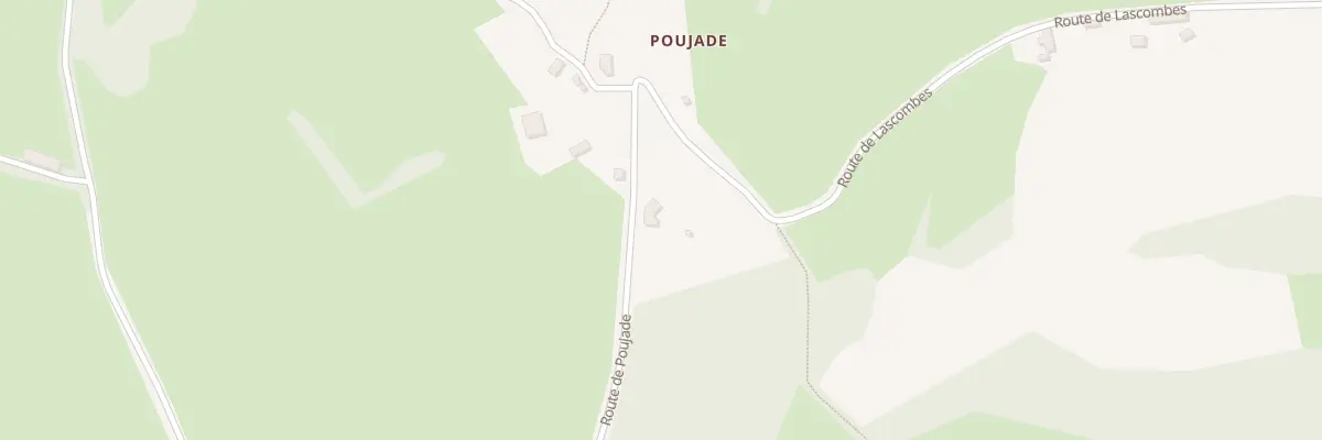 Plan du 860 Rte de Poujade à Caniac-du-Causse