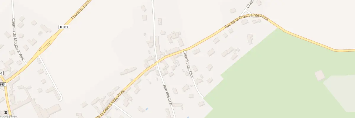 Plan du 36 Rue de la Croix Sainte Anne à Orvilliers