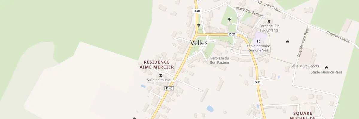 Plan du 22 Rte de Mosnay à Velles