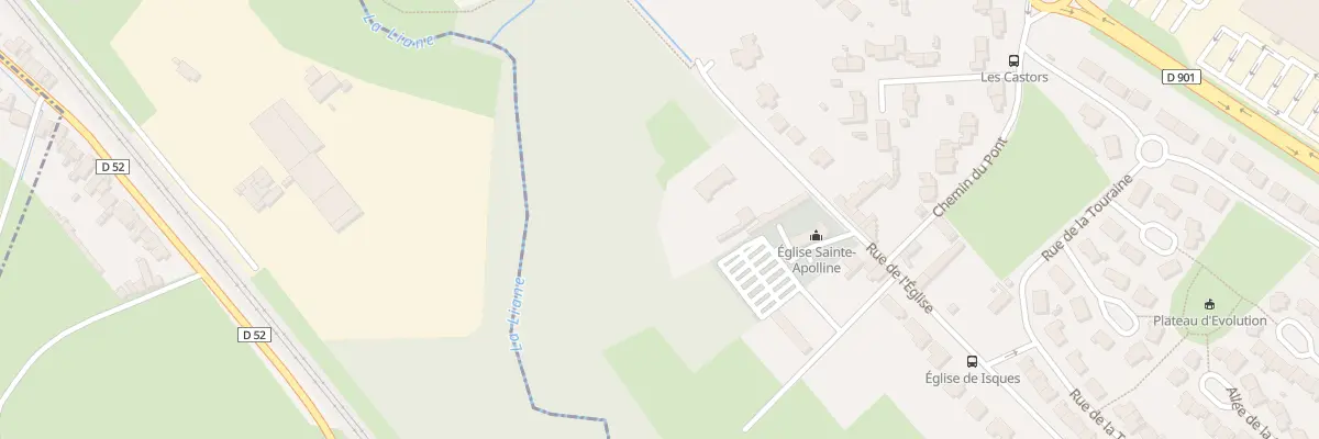 Plan du 2 Rue de L ’Eglise à Isques