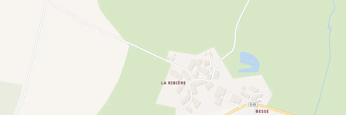 Plan du 1 Les Ribieres à Saint-Priest-la-Plaine