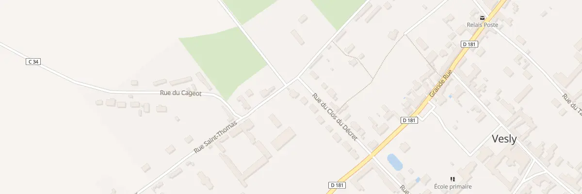 Plan du 15 Rue du Clos du Décret à Vesly