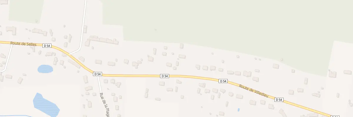 Plan du 48 Rte de Villedieu à Gièvres