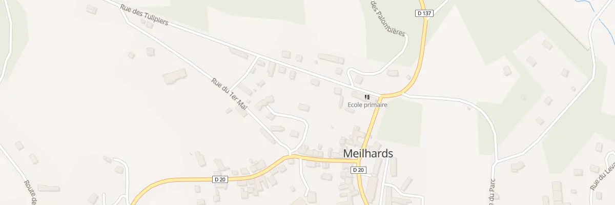 Plan du 2 Rue Beausoleil à Meilhards