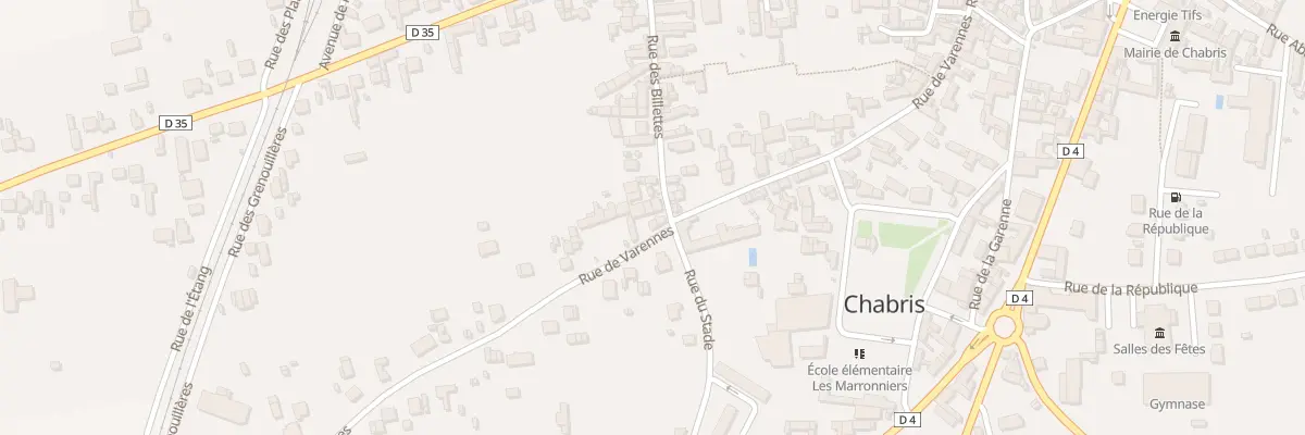 Plan du 34B Rue des Billettes à Chabris