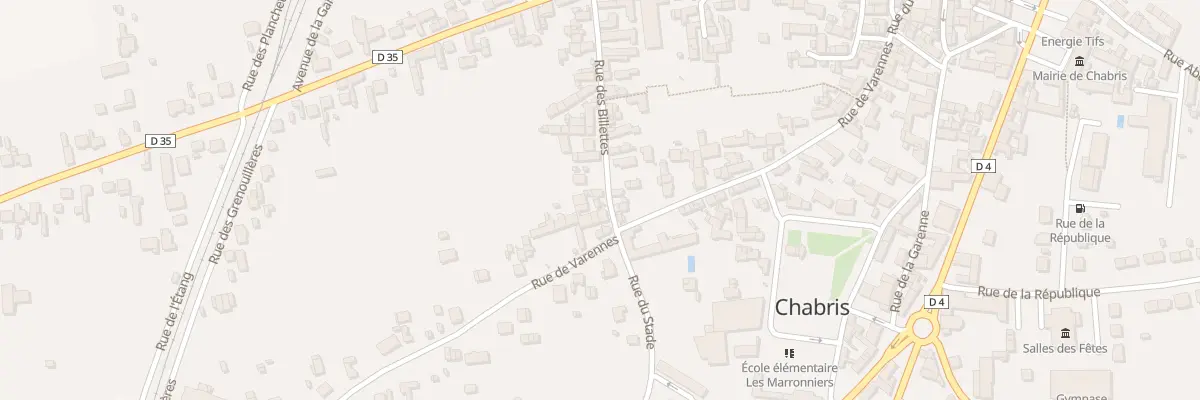 Plan du 30B Rue des Billettes à Chabris