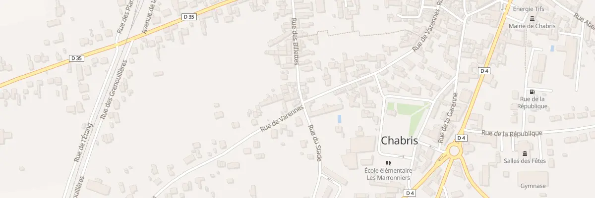 Plan du 32 Rue des Billettes à Chabris