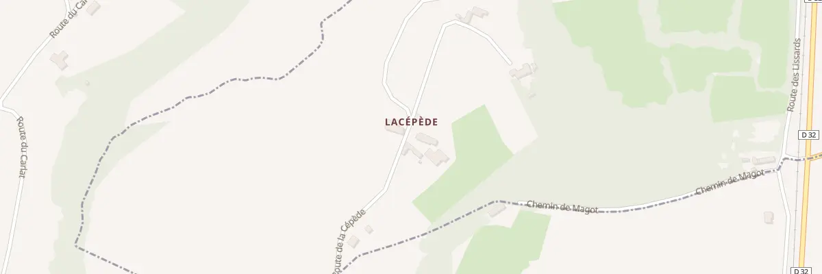 Plan du 2 Lacepede à Condat