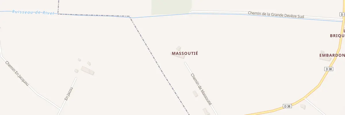 Plan du 86 Massoutie à Labastide-Beauvoir