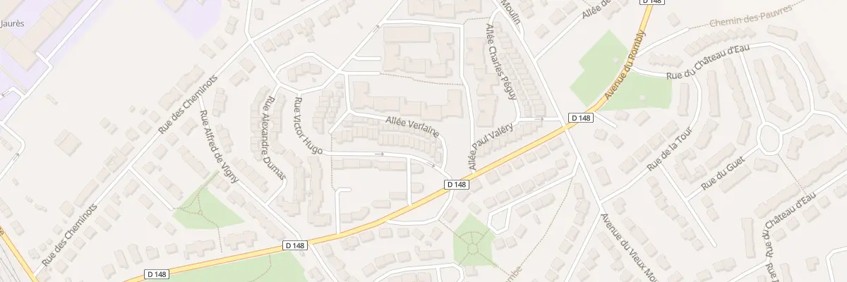 Plan du 8 All Verlaine à Étaples