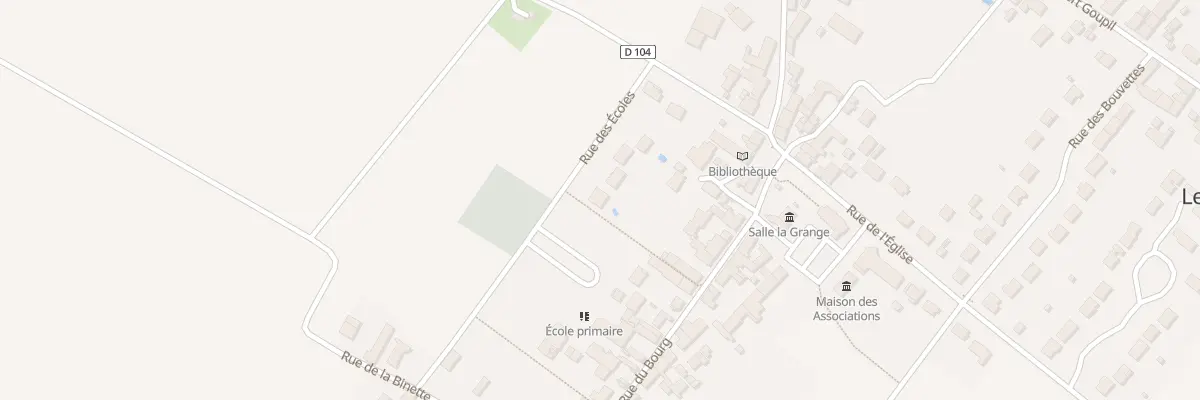 Plan du Bourg au Bardon