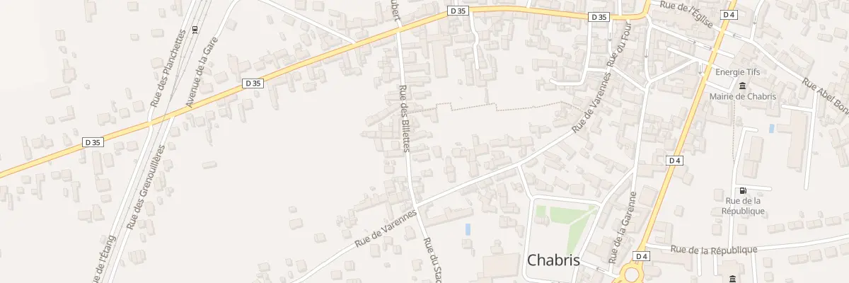 Plan du 15 Rue des Billettes à Chabris