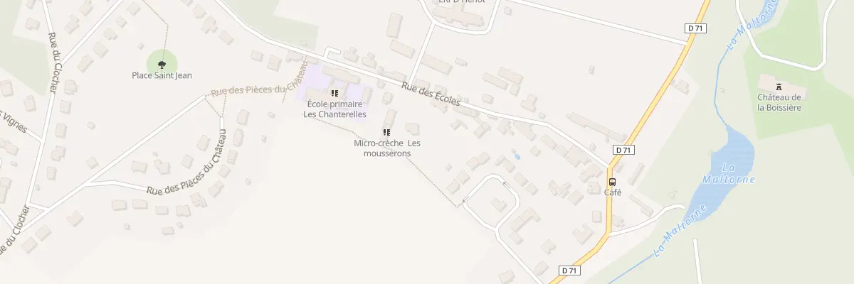 Plan du 17 Rue des Ecoles à La Boissière-École
