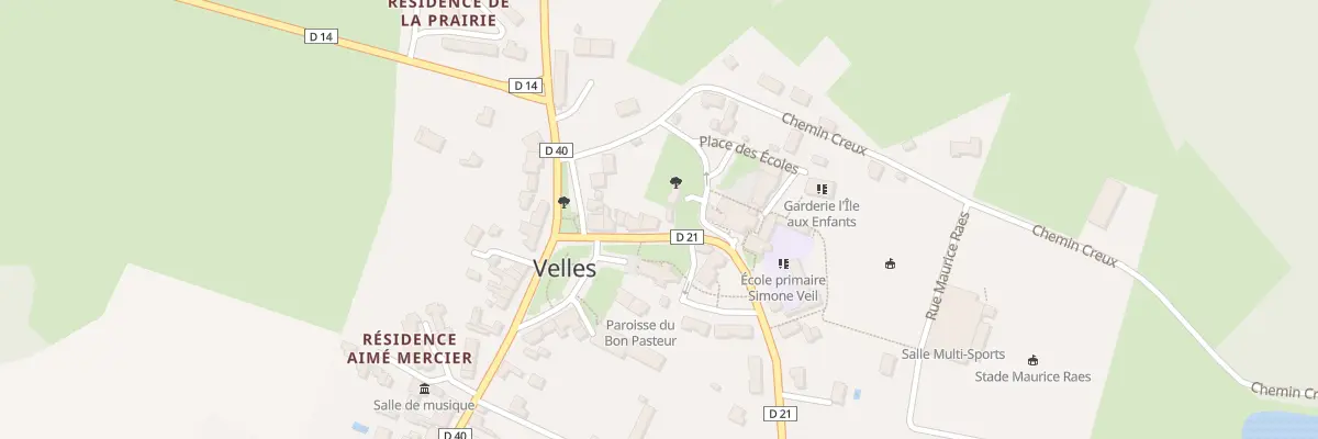 Plan du 7 Rue des Anciens Combattants à Velles