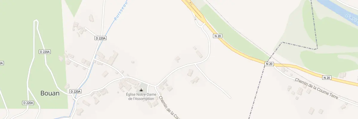 Plan du 6 Las Mazieros à Bouan