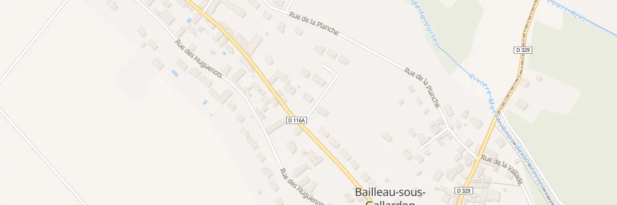 Plan du 1 Rue de la Sente à Briere à Bailleau-Armenonville