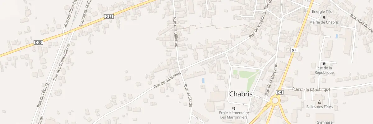 Plan du 19 Rue des Billettes à Chabris