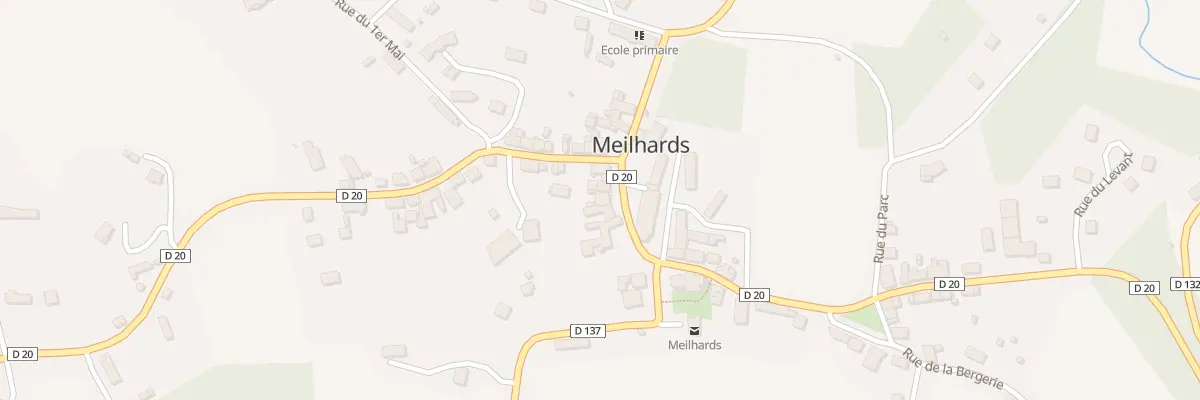 Plan du 7 Rue du Marché à Meilhards