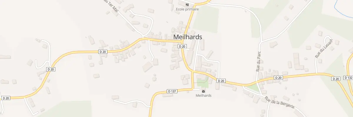 Plan du 3 Rue du Marché à Meilhards