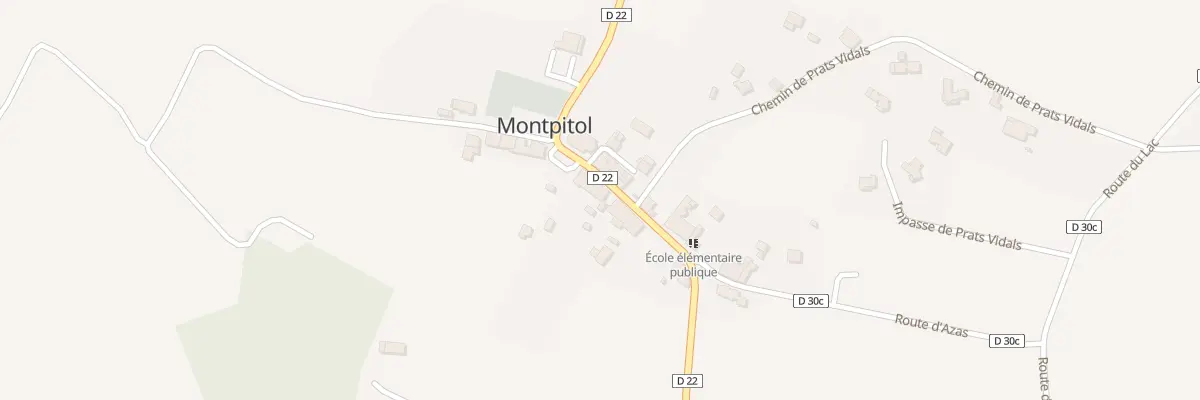 Plan du 58 Rte du Village à Montpitol