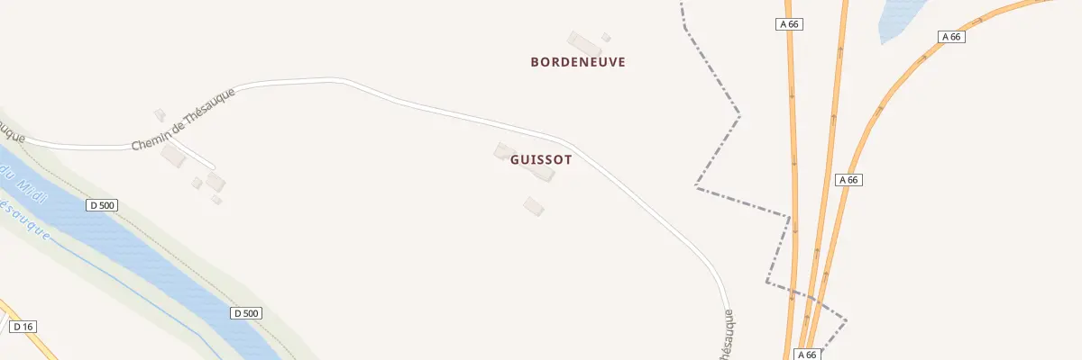 Plan du 8 Che de Thésauque à Montesquieu-Lauragais