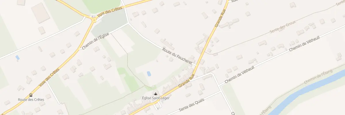 Plan du 2 Rte du Feucheret à Mousseaux-sur-Seine