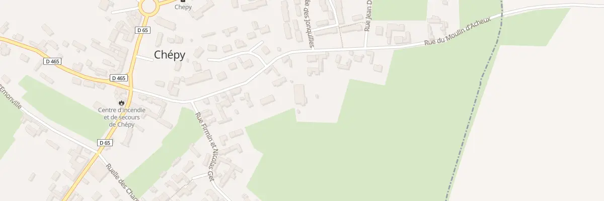 Plan du 286 Rue du Moulin d’Acheux à Chépy