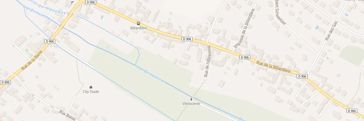 Plan du 22T Rue de la Billardière à Hanches